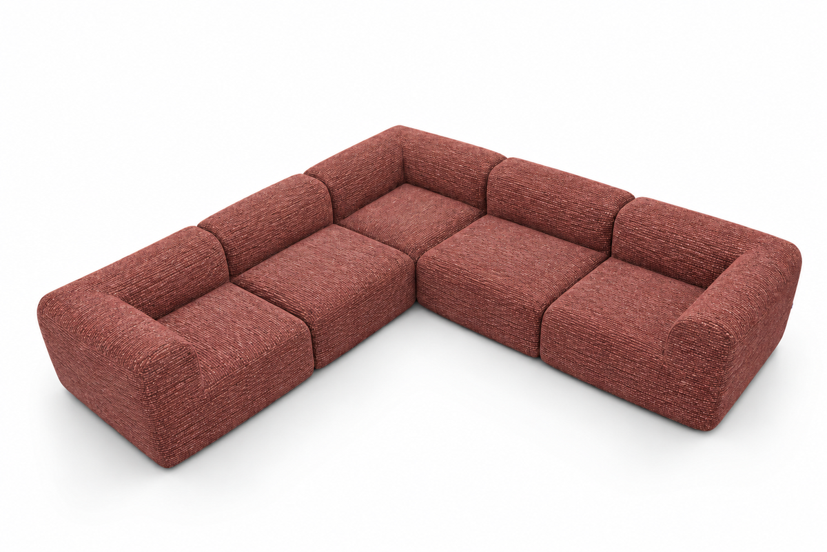 5 Seats Brick red