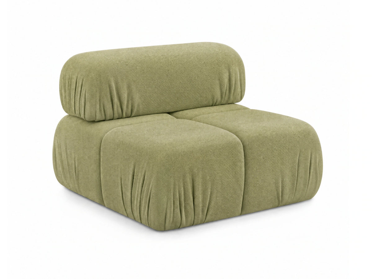 Anchor Armless Seat in Fern Green, studio view