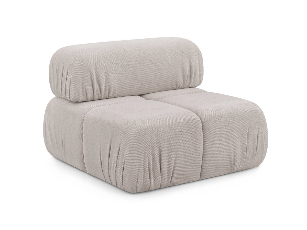 Anchor Armless Seat in Fog Grey, studio view