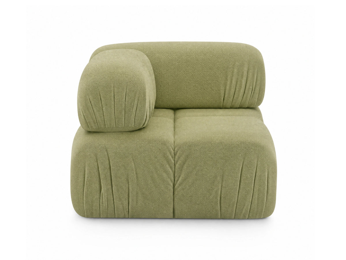 Anchor Corner Seat in Fern Green, front studio view