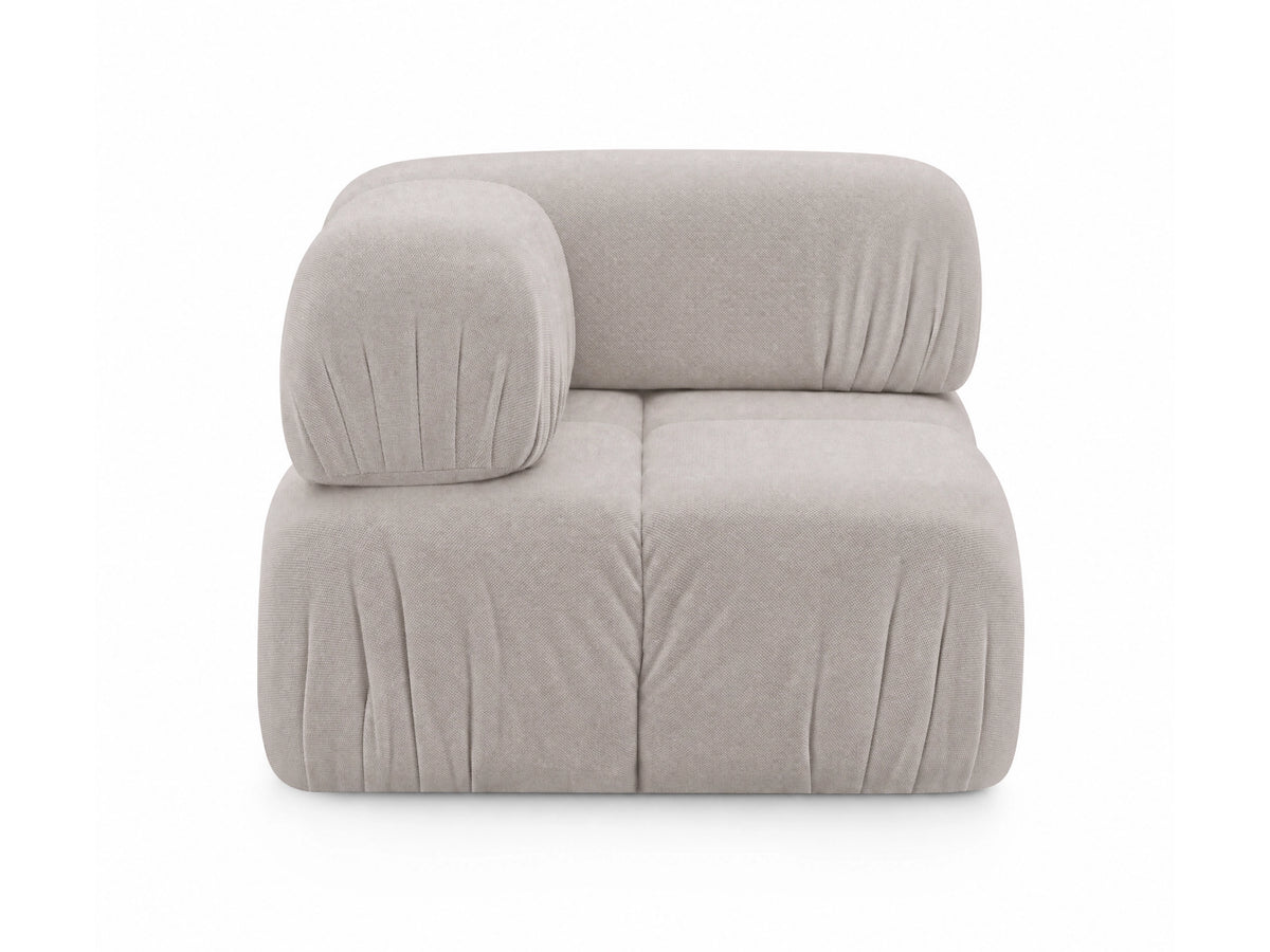 Anchor Corner Seat in Fog Grey, front studio view