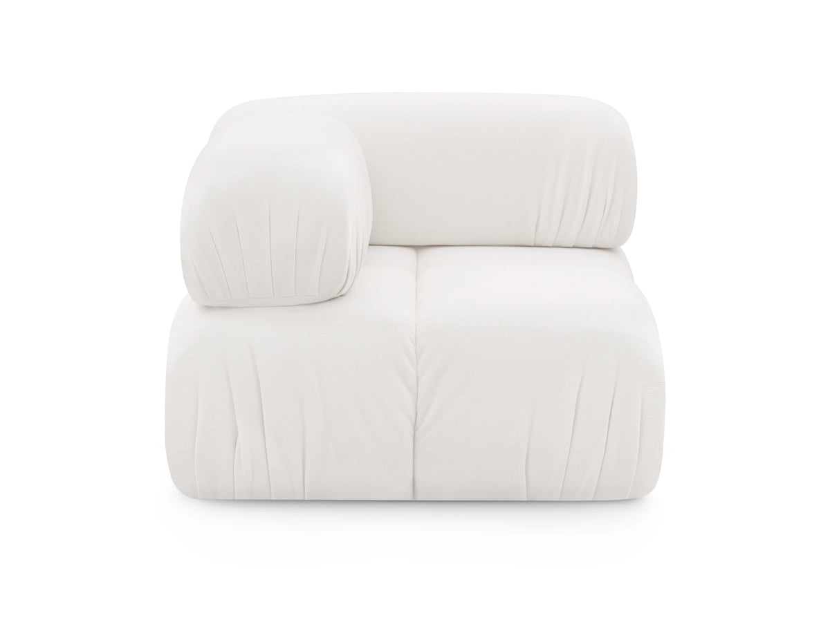 Anchor Corner Seat in Quartz White, front studio view