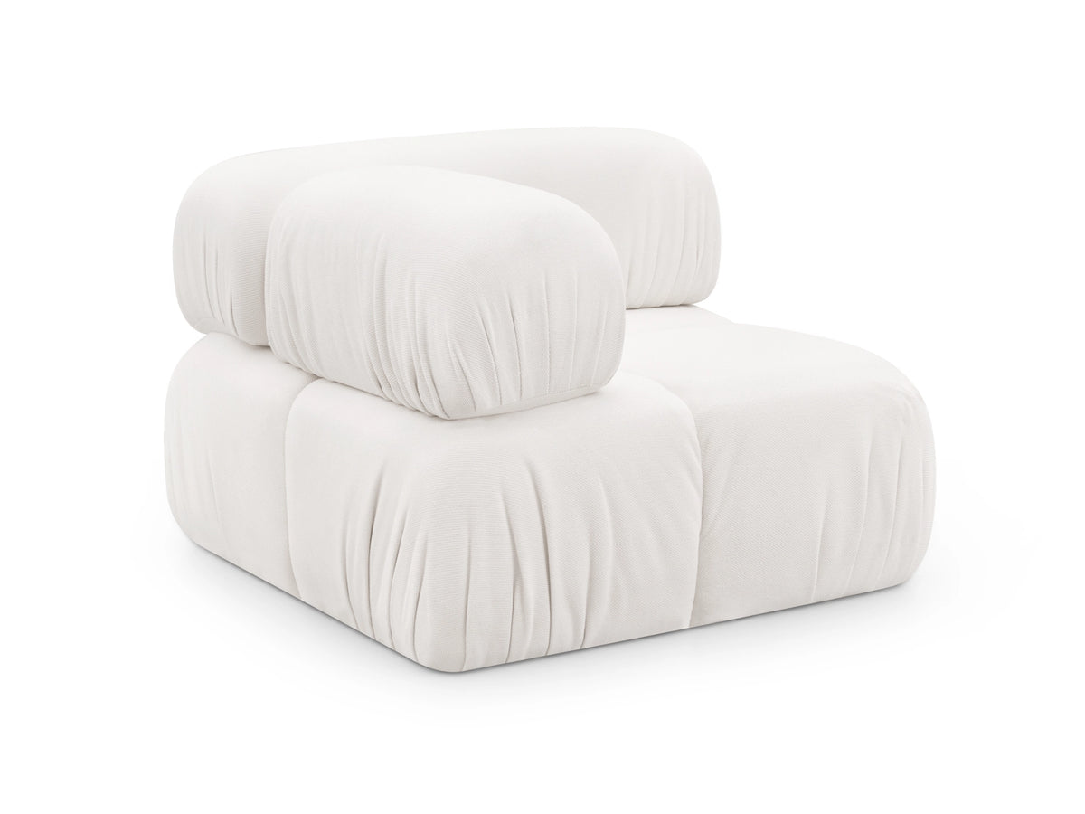 Anchor Corner Seat in Quartz White, studio view