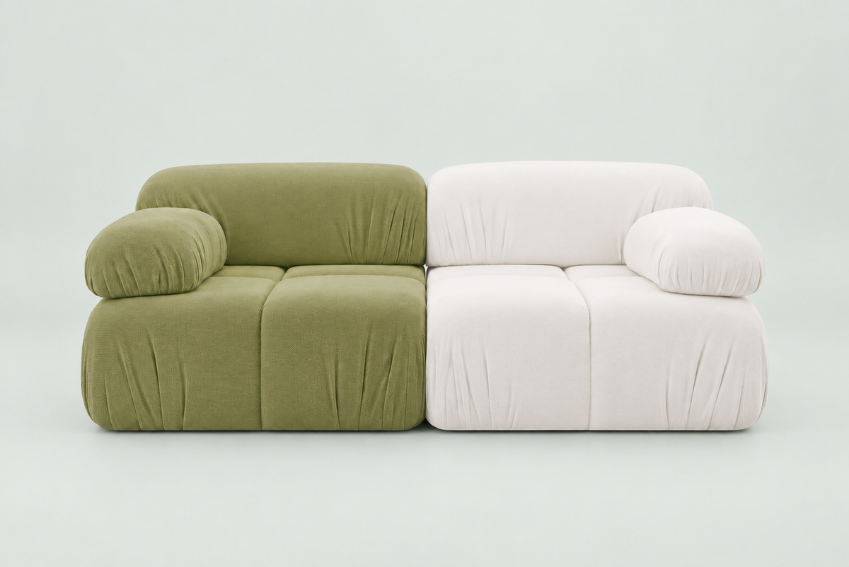 2 seats, Fern Green, Quartz White