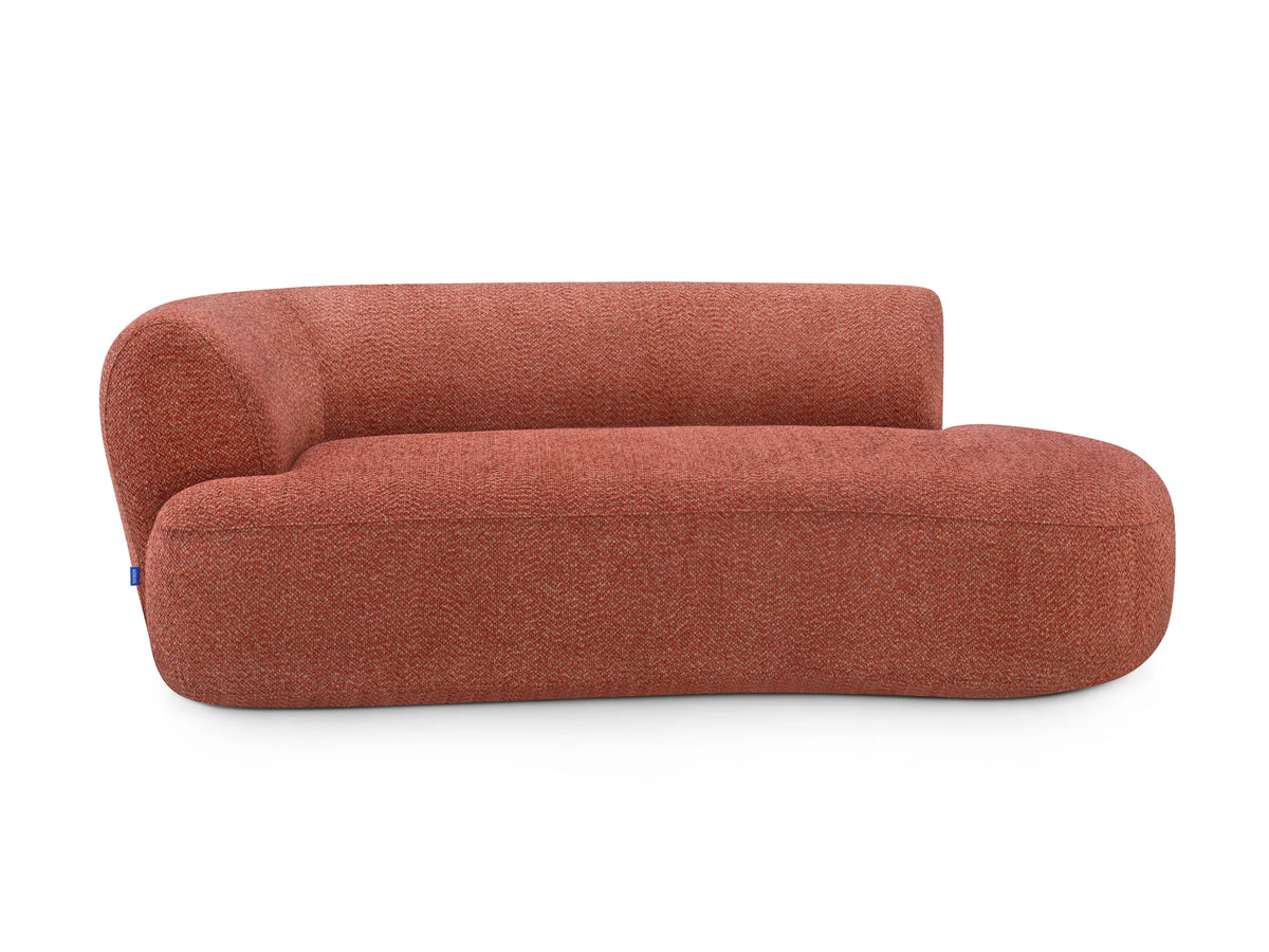 Arc Cove Modular Seat in Red Clay, front view