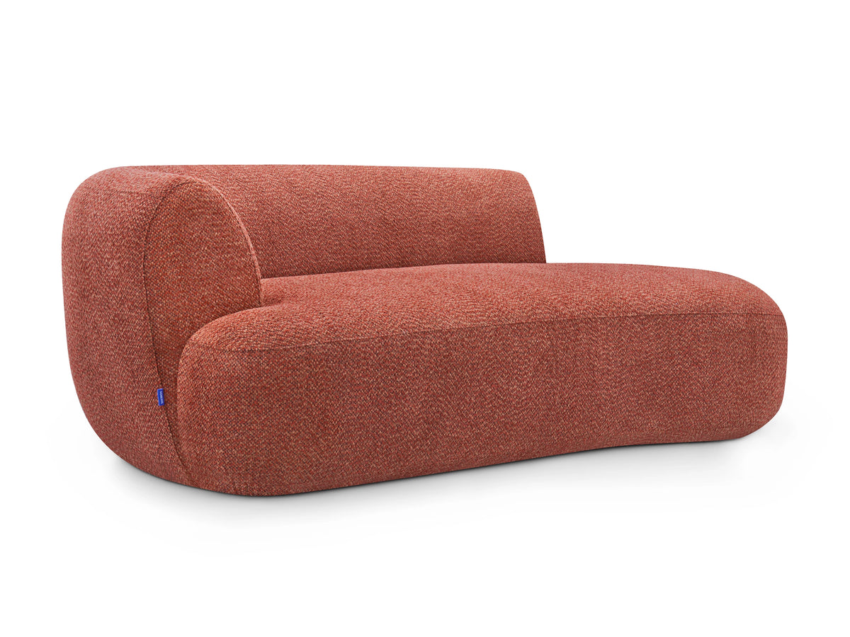 Arc Cove Modular Seat in Red Clay, side view