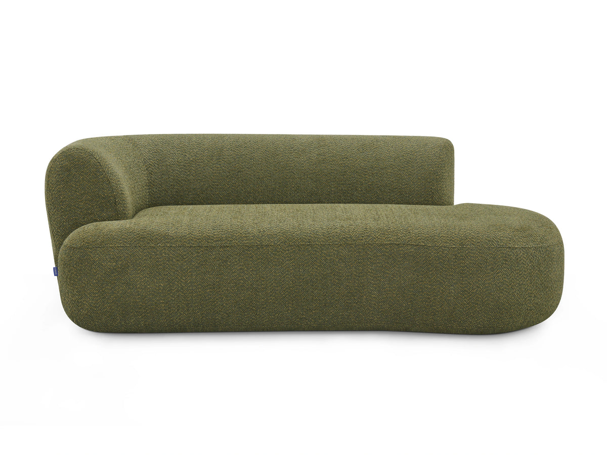 Arc Cove Modular Seat in Thyme Green, front view