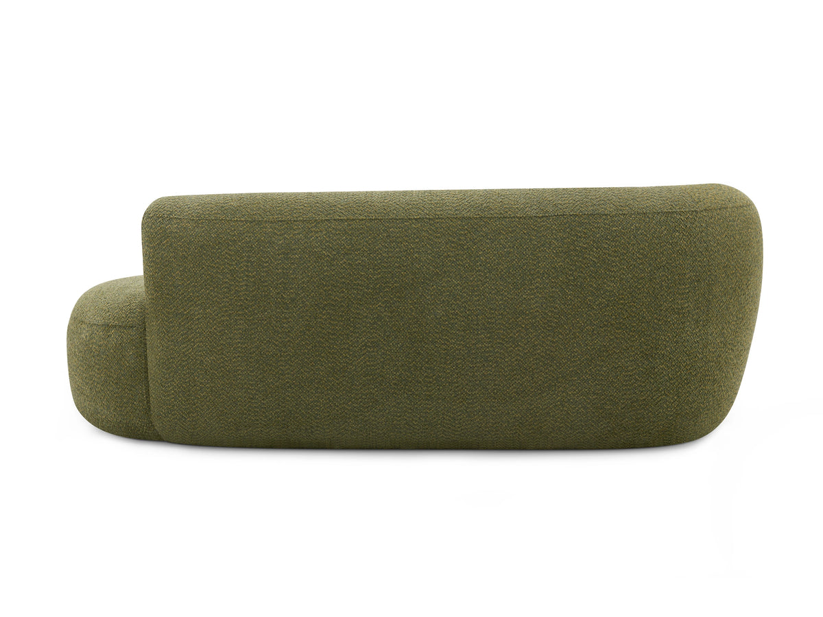 Arc Cove Modular Seat in Thyme Green, back view