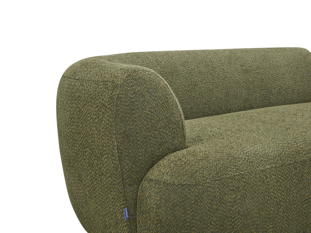 Arc Cove Modular Seat in Thyme Green, corner details