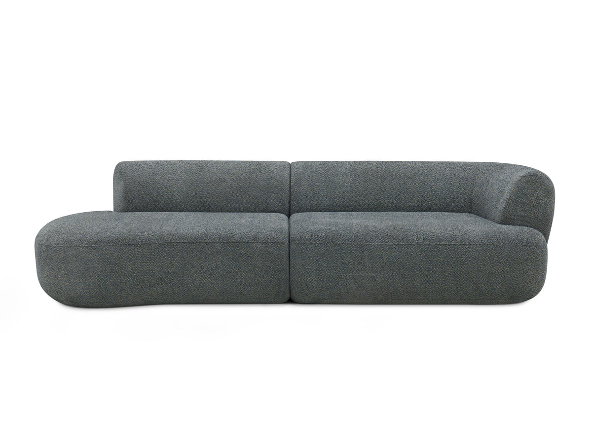 Arc Nook Modular Sofa in Basalt Dark Grey, front view