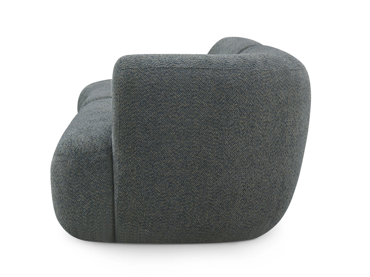 Arc Nook Modular Sofa in Basalt Dark Grey, side corner details