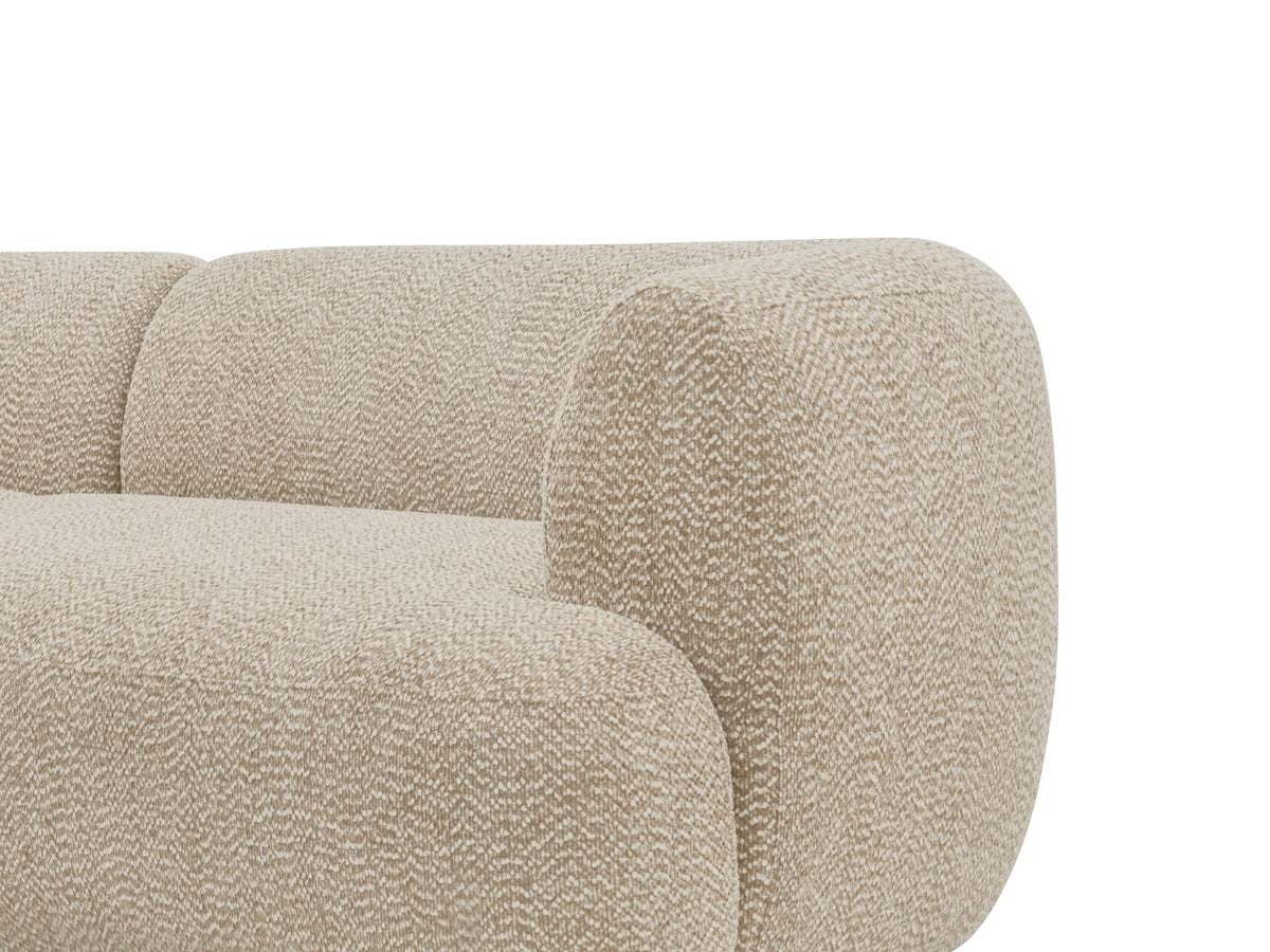Arc Nook Modular Sofa in Pumice Light Grey, corner details