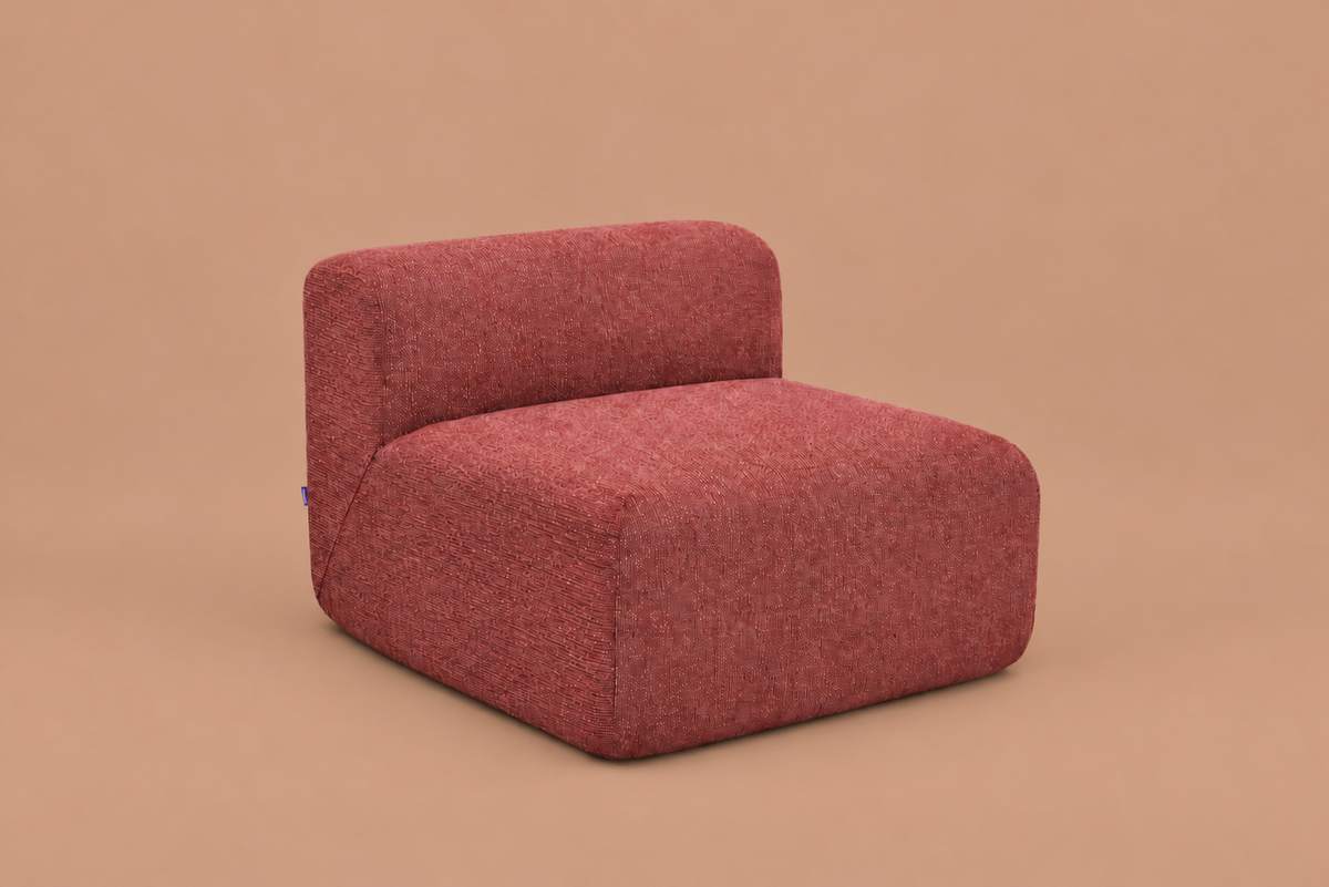 1 Seat Armless Brick Red