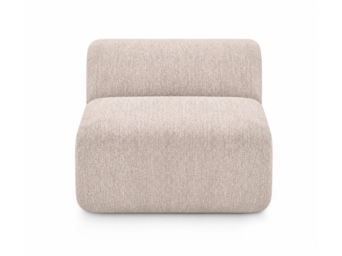 Ridge Armless Seat (Wheat Beige), front view