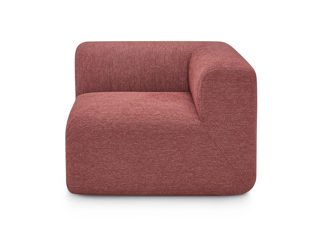 Ridge Corner Seat (Brick Red), front view
