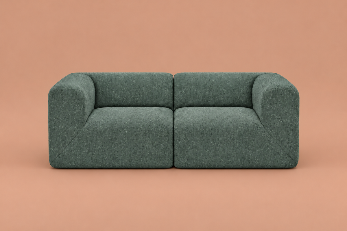 2 seats, Moss green